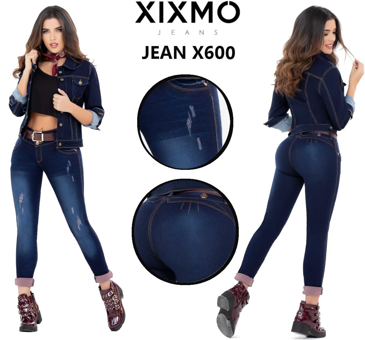 Jean Push Up Colombiano de Moda con realce